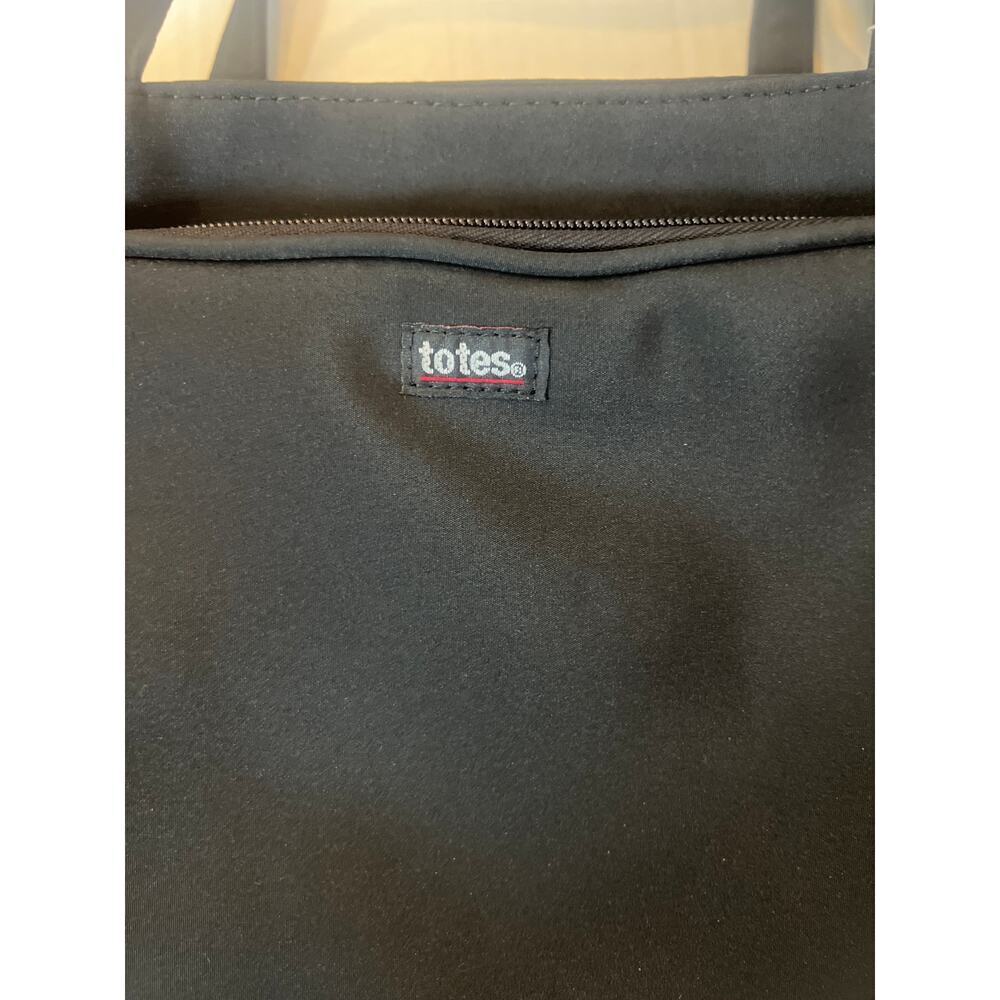 Totes black microfiber organizer tote bag black NWT - Picture 4 of 13